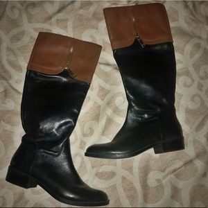 Tommy Hilfiger Two Tone Riding Boots